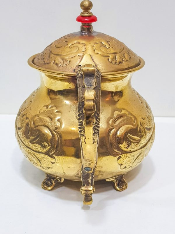 Vintage Moroccan Engraved Tea pot, VINTAGE Moroccan Copper Teapot, Antique Copper Teapot Morocco
