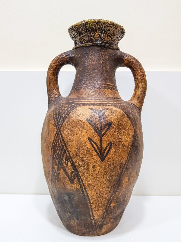 antique clay Pottery water Pot Moroccan vase berber Arabian Art Decor Table