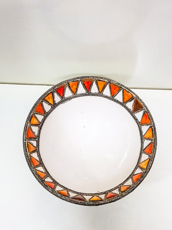 Moroccan Patterned Earthenware Bowls, Very beautiful moroccan antique decor