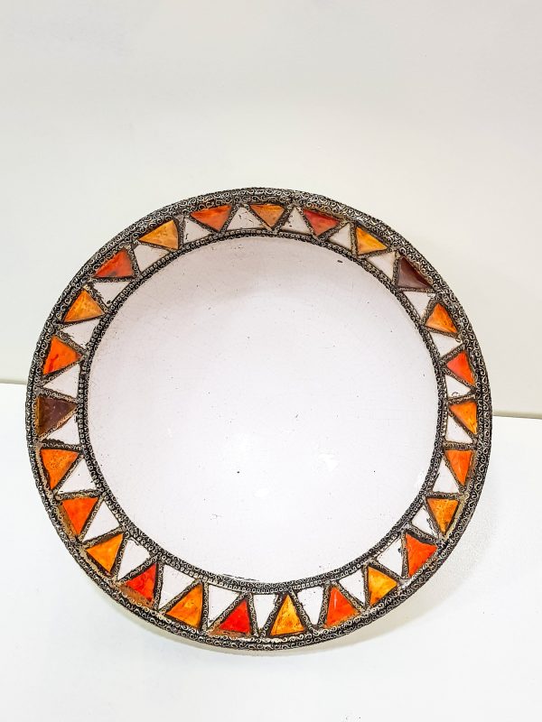 Moroccan Patterned Earthenware Bowls, Very beautiful moroccan antique decor