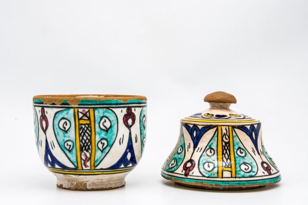 Old Moroccan Pottery vase Arabian Art chic luxurious Decor