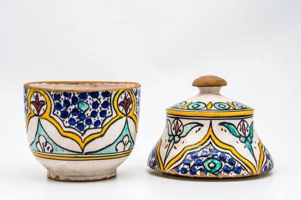 Vintage Pottery Pot Moroccan vase Arabian Art chic luxurious Decor