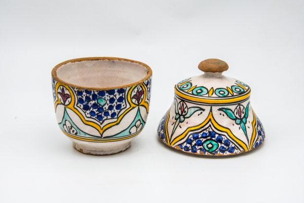 Vintage Pottery Pot Moroccan vase Arabian Art chic luxurious Decor