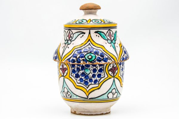 Vintage Pottery Pot Moroccan vase Arabian Art chic luxurious Decor