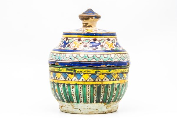 Vintage Pottery Pot Moroccan vase Arabian Art chic luxurious Decor