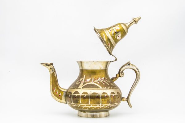 VINTAGE Moroccan Copper Teapot, Antique Copper Teapot Morocco, Moroccan Handmade Teapot
