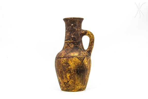 Antique moroccan water clay Pottery usedby berber Arabian Art Decor