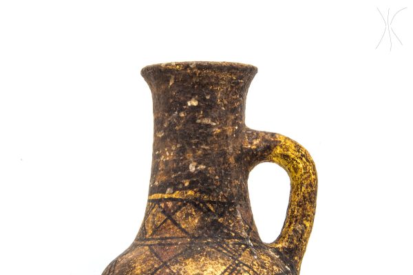 Antique moroccan water clay Pottery usedby berber Arabian Art Decor