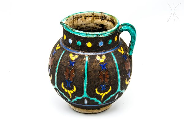 Vintage Pottery jar Moroccan art for office or