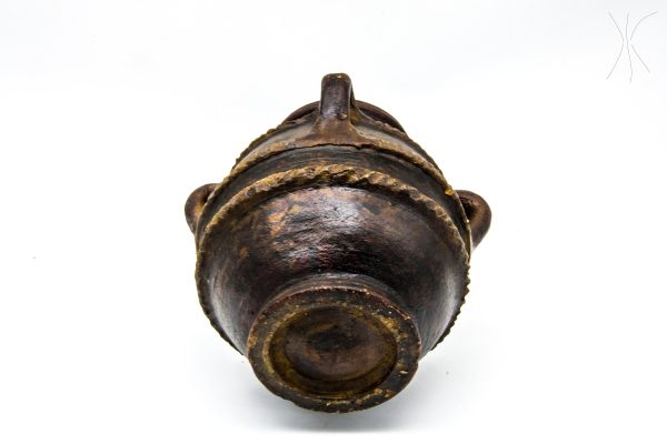 Antique clay Pottery Moroccanshelf decor,scandinavian decor, vintage art, antique decor,moroccan decor, vintage office decor,ash jar