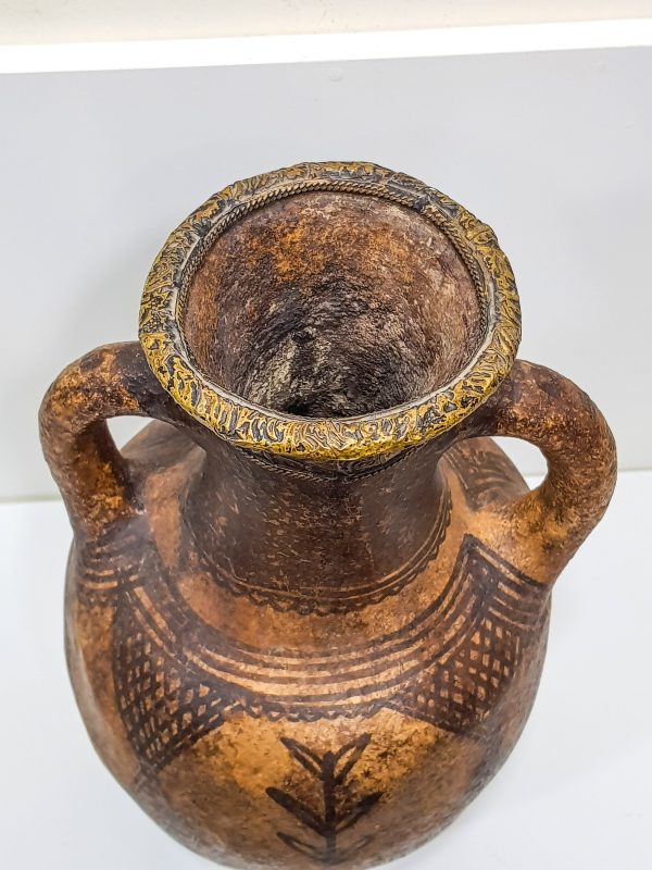 antique clay Pottery water Pot Moroccan vase berber Arabian Art Decor Table
