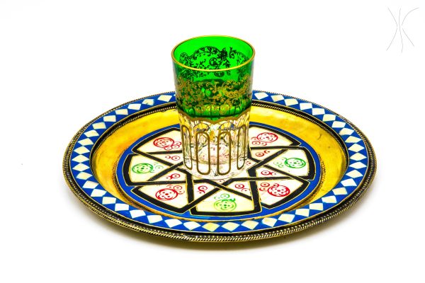 Moroccan Traditional Tray Decor - Moroccan tray for Tea - Very beautiful moroccan antique decor