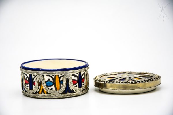Moroccan Ceramic Box - Very beautiful moroccan antique decor