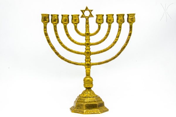 Vintage Hanukkah Menorah Jewish Lamp, Rare candlestick moroccan Art Decor - Very beautiful moroccan antique decor