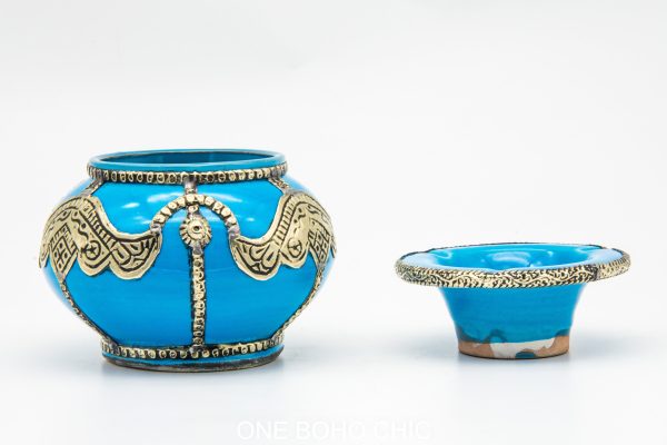 Moroccan ceramic Ashtray - Cigar Ashtray - handmade Ashtray - Vintage ceramic ashtray -Handmade Ceramic Ashtray - Moroccan decor