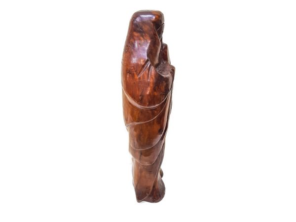 Wooden Mother Sculpture, Unique Moroccan Sculpture Wood, Wood Sculpture Art, Moroccan mom figurine