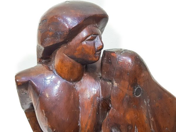 Wooden Mother Sculpture, Unique Mother Sculpture Wood, Wood Sculpture Art, mom figurine