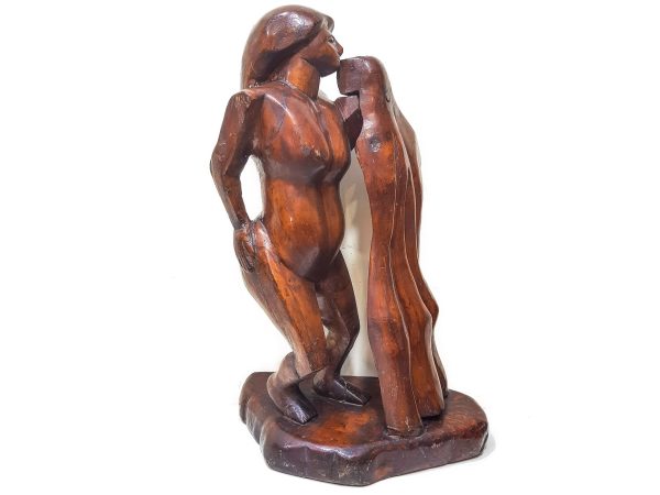 Wooden Mother Sculpture, Unique Mother Sculpture Wood, Wood Sculpture Art, mom figurine