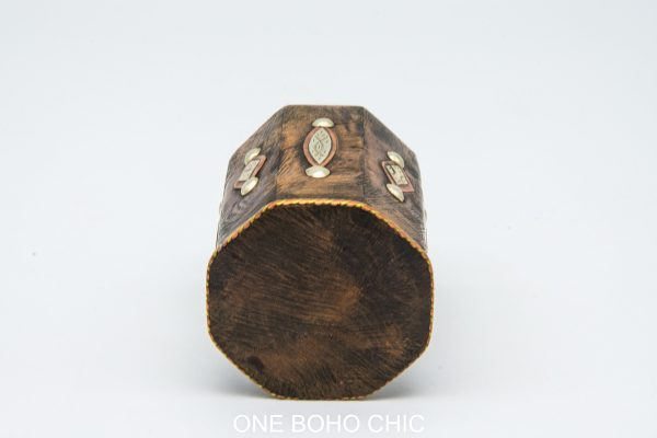 Moroccan Wood Pot - Very beautiful moroccan antique decor