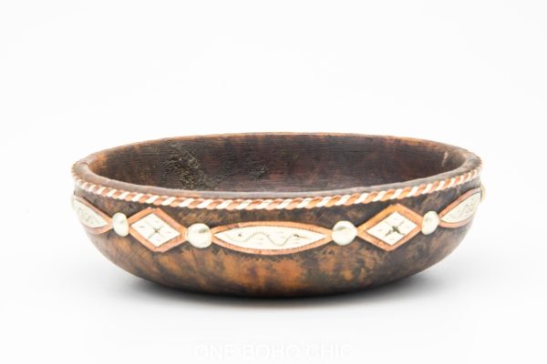 Moroccan wooden bowl, Moroccan Patterned Earthenware Bowls, Very beautiful moroccan antique decor