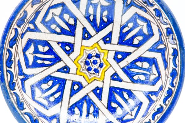 Moroccan Patterned Earthenware Bowls, Very beautiful moroccan antique decor