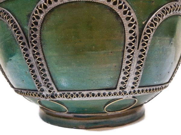 handmade Pottery Pot Moroccan vase Arabian Art Decor Table