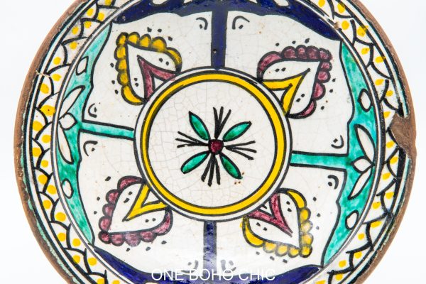 Moroccan Ceramic Bowl, Very beautiful moroccan antique decor