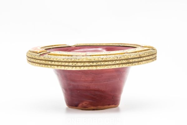 Old Moroccan Ceramic Ashtray Arabian Art chic luxurious Decor
