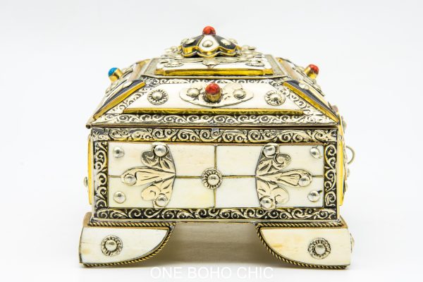 Vintage Moroccan chest - Moroccan Metal Chest, Moroccan home decor