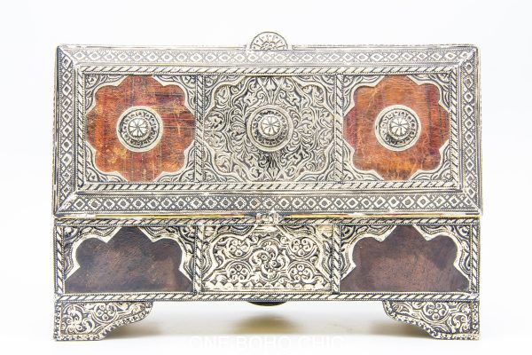 Vintage Moroccan chest - Moroccan Wooden Chest, moorish home decor