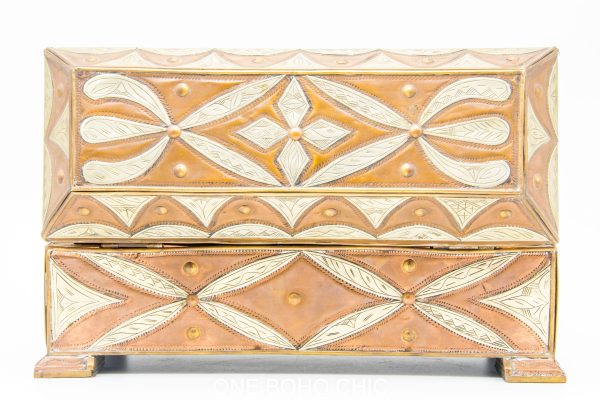 Vintage Moroccan chest - Moroccan Wooden Chest, moorish home decor
