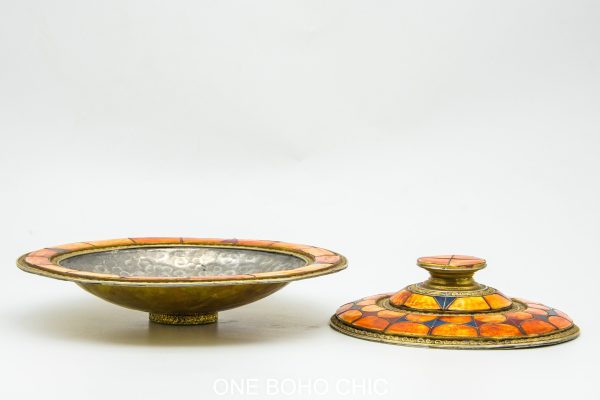 Very beautiful moroccan antique COPPER dinning set table decor