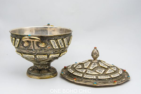 Antique moroccan Metal bowl - vintage copper bowl