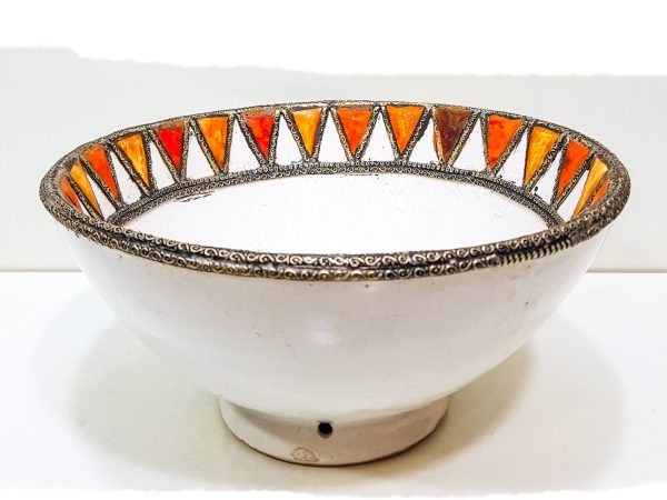 Moroccan Patterned Earthenware Bowls, Very beautiful moroccan antique decor