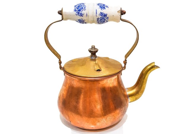 Vintage Moroccan Engraved Tea pot, VINTAGE Moroccan Copper Teapot, Antique Copper Teapot Morocco