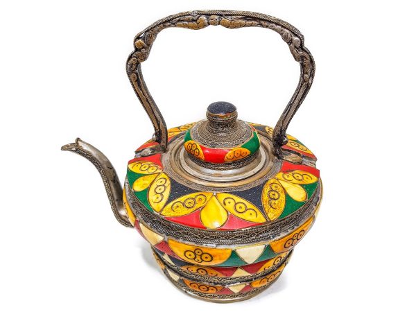 VINTAGE Moroccan Copper Teapot, Antique Copper Teapot Morocco, Moroccan Handmade Teapot