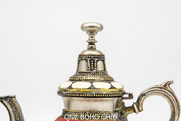 VINTAGE Moroccan Copper Teapot, Antique Copper Teapot Morocco, Moroccan Handmade Teapot