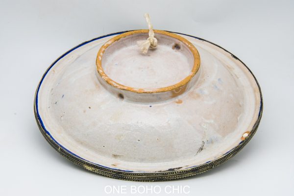 Moroccan Ceramic and copper Bowl, Very beautiful moroccan antique decor