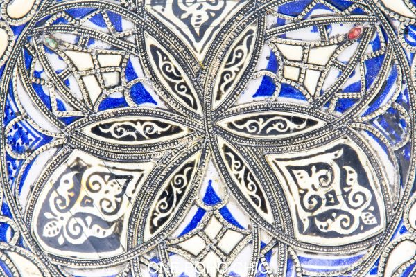 Moroccan Ceramic and copper Bowl, Very beautiful moroccan antique decor