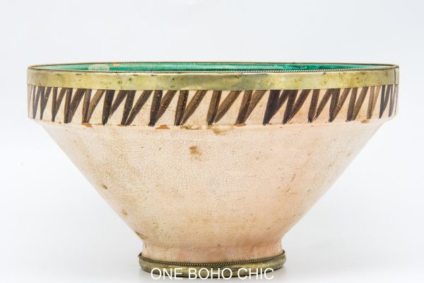 Moroccan Ceramic Bowl, Very beautiful moroccan antique decor