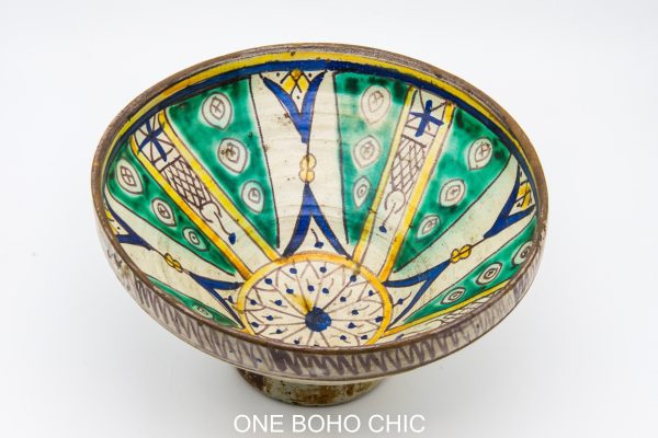 Moroccan Ceramic Bowl, Very beautiful moroccan antique decor