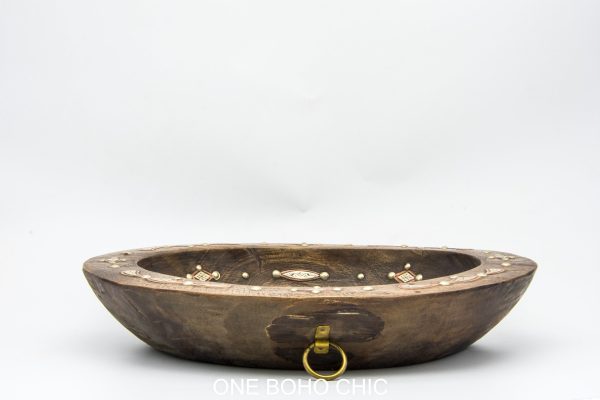 Antique Moroccan wood Bowl, Very beautiful moroccan antique decor