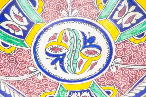 Moroccan Ceramic Bowl, Very beautiful moroccan antique decor