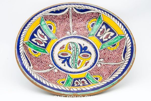 Moroccan Ceramic Bowl, Very beautiful moroccan antique decor