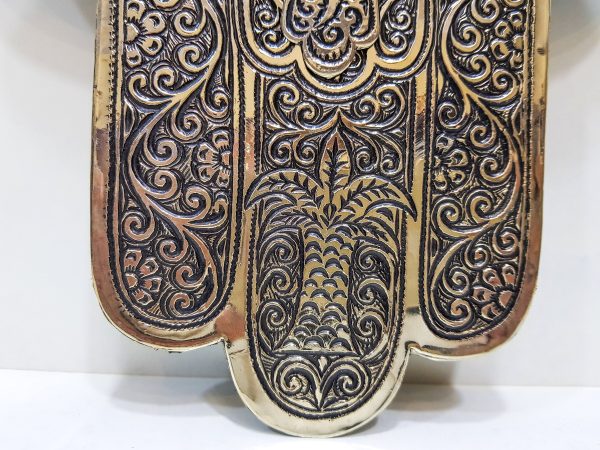 Large vintage Hamsa - Moroccan hand of fatima - Vintage Moroccan Decor