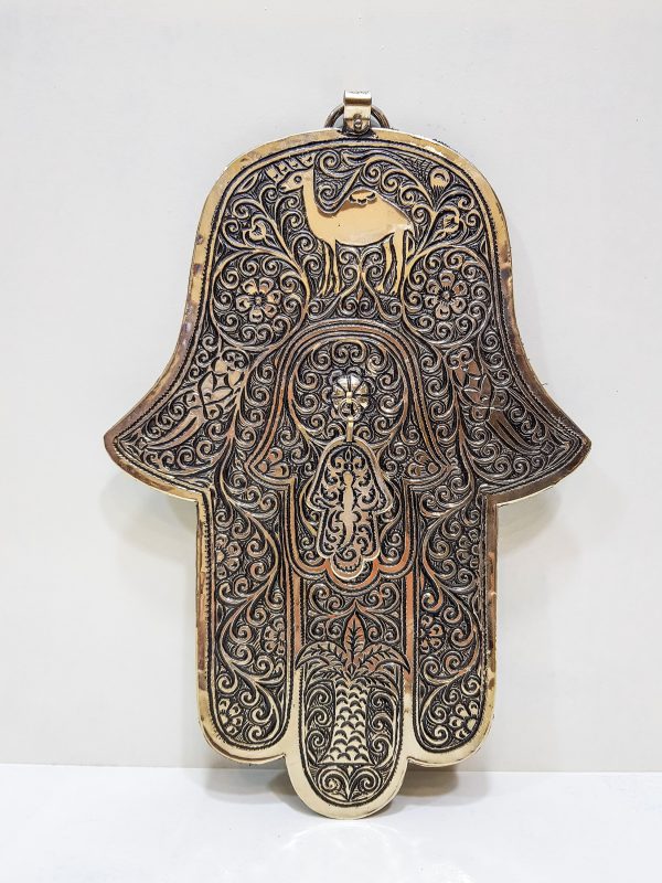 Large vintage Hamsa - Moroccan hand of fatima - Vintage Moroccan Decor