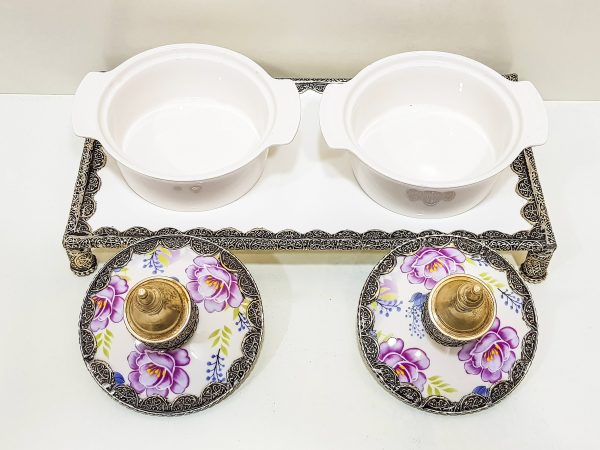 Set of 2 beautiful Moroccan hand engraved pots - royal antique soup Pot Moroccan Decor Table