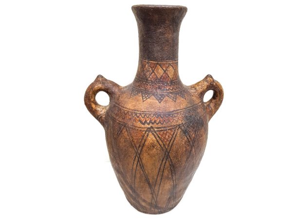 antique clay Pottery water Pot Moroccan vase berber Arabian Art Decor Table