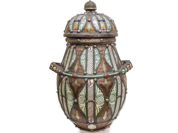 antique clay Pottery Pot Moroccan vase berber Arabian Art Decor Table