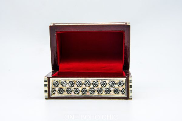 Old royal berber engraved chest decorated with beautiful copper motifs - chest ethnic handmade wooden